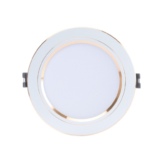   Đèn LED âm trần Downlight đổi màu AT10 ĐM 110/9W VIỀN VÀNG