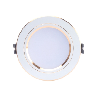 Đèn LED âm trần Downlight đổi màu AT10 ĐM 90/7W VIỀN VÀNG